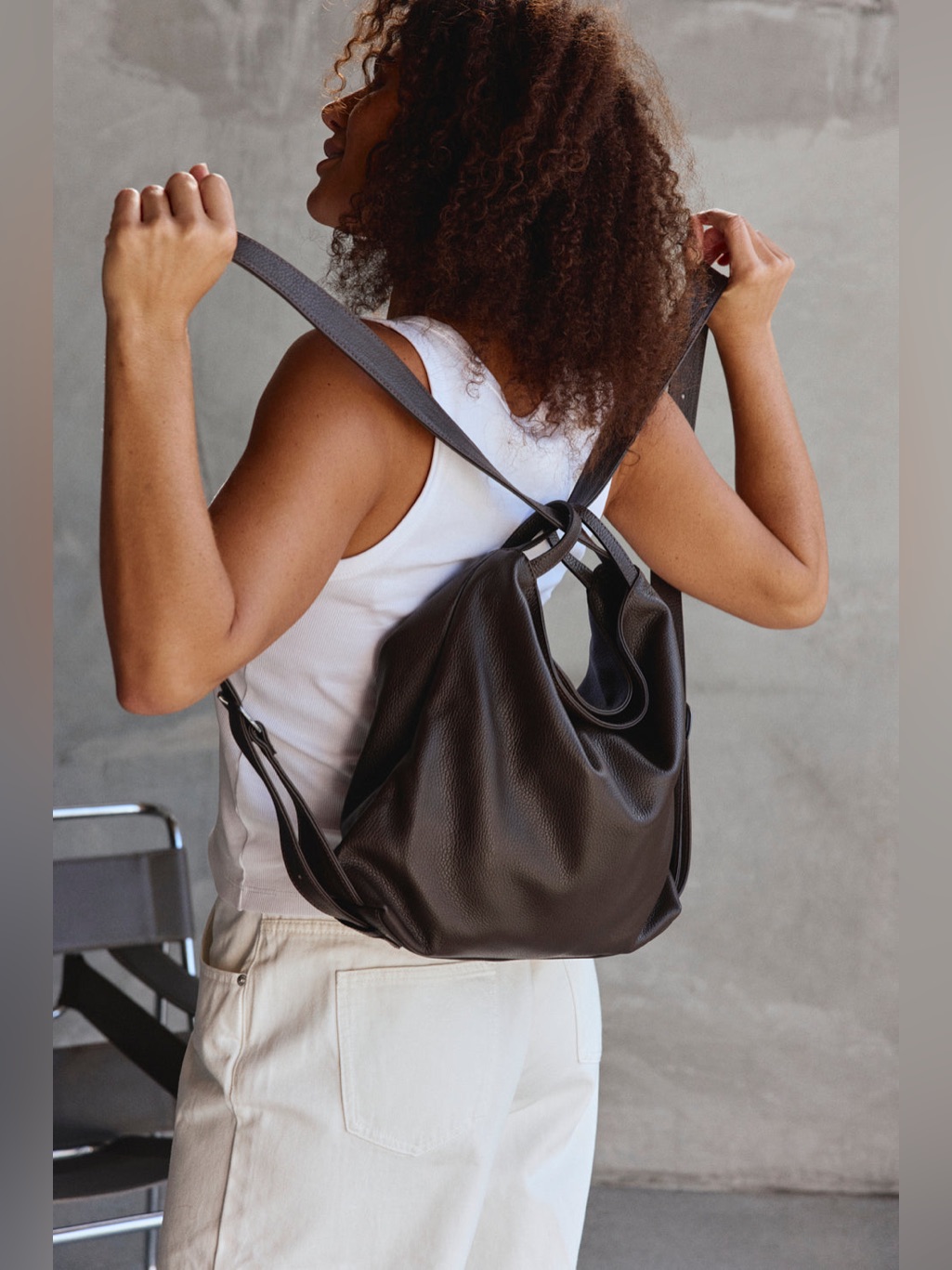 Vestirsi “Bella” Dark Chocolate 3 In 1 Convertible Bag — image 6 of 8